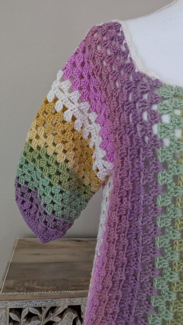 Made to Order - Pastel Rainbow Crochet Dress | MakerPlace by Michaels Made to Order - Pastel Rainbow Crochet Dress | MakerPlace by Michaels